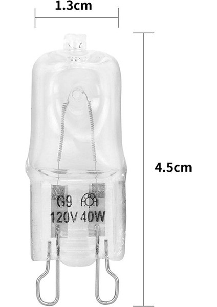 G9 Fırın Işığı Yüksek Sıcaklığa Dayanıklı Dayanıklı Halojen Ampul Lamba Buzdolapları Fırınlar Için Fanlar 40W 500°C Pin Ampul 220V (Yurt Dışından) fırsatları