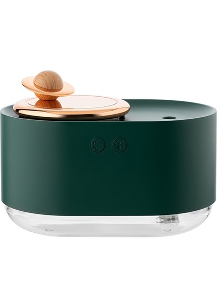 300ML Dönen Gezegen Nemlendirici Araba Dilsiz Sprey Nemlendirme USB Şarj Su Ikmal Sevimli Gece Lambası Yeşil (Yurt Dışından)