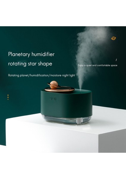 300ML Dönen Gezegen Nemlendirici Araba Dilsiz Sprey Nemlendirme USB Şarj Su Ikmal Sevimli Gece Lambası Yeşil (Yurt Dışından) fiyatları