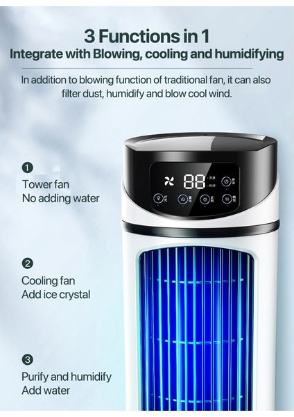 USB Taşınabilir Hava Soğutucu Fan Klima Masaüstü Hava Soğutma Fanı Nemlendirici Sprey Soğutma Fanı Ofis Yatak Odası Için (Yurt Dışından) fiyatları