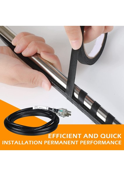 Boru Isıtma Kablosu, Dahili Termostatlı Borular Için 12 Feet 25W Isı Bandı, Boruyu Donmaya Karşı Korur, 120V Abd Fişi (Yurt Dışından) fiyatları