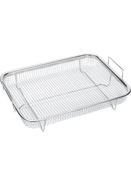 1 Adet Hava Fritöz Sepeti Fırın, Paslanmaz Çelik Izgara Sepeti, Yapışmaz Örgü Sepet, Hava Fritöz Tepsisi Tel Raf Sepeti (Yurt Dışından)