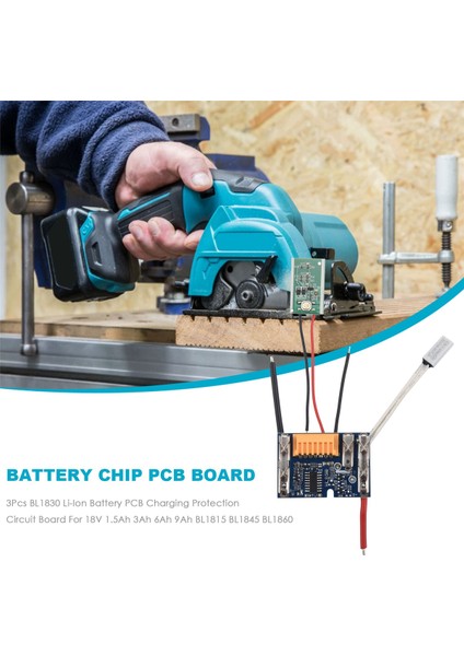 3 Adet BL1830 Li-Ion Pcb Şarj Koruma Devre Için 18 V 1.5AH 3AH 6AH 9AH BL1815 BL1845 BL1860 (Yurt Dışından) fırsatları