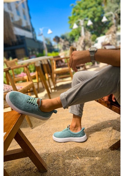 Velluto Premium Kadife Tarz Erkek Günlük Ayakkabı Su Yeşili fiyatları