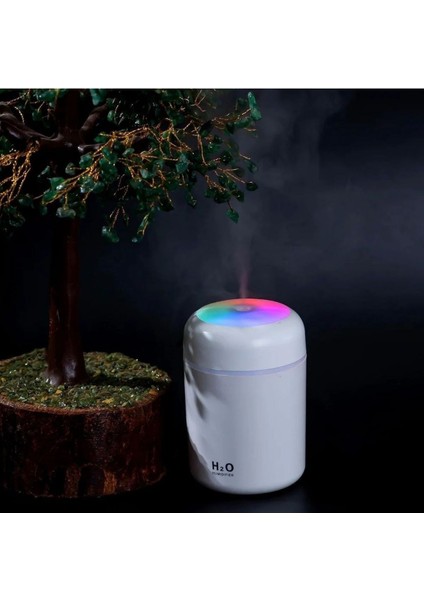 Buffer® USB Rengarenk Işıklı 300 ml Ulrasonik Hava Nemlendirici Buhar Makinesi ve Hava Aroma Difüzörü indirimleri