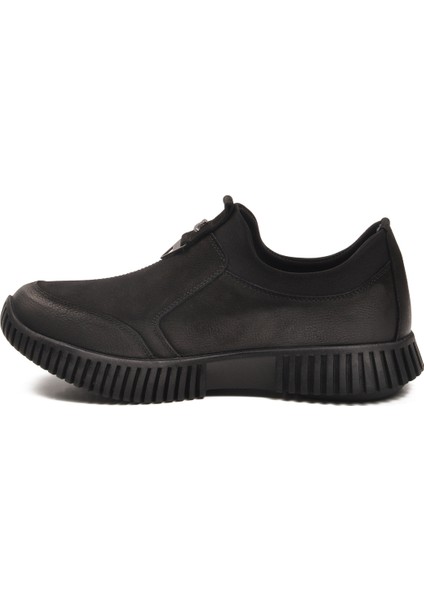 Siyah Nubuk Hakiki Deri Kadın Casual Ayakkabı fiyatları