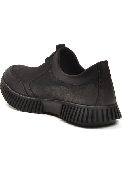 Siyah Nubuk Hakiki Deri Kadın Casual Ayakkabı fırsatları
