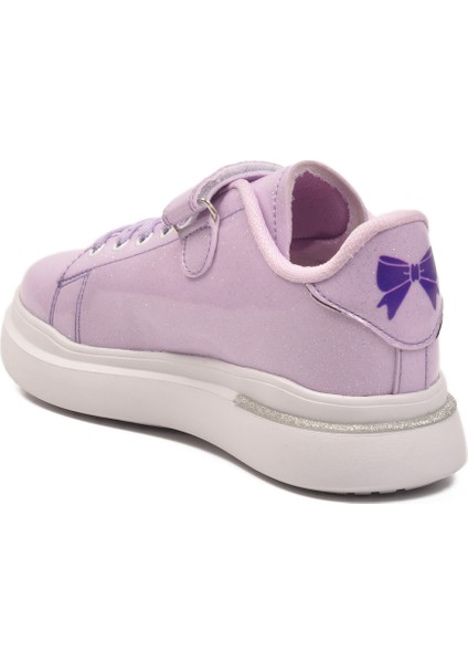 Lila Rugan Simli Cırtlı Kız Çocuk Spor Ayakkabı fırsatları