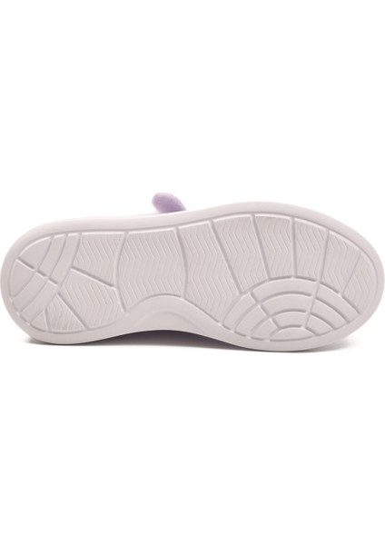 Lila Rugan Simli Cırtlı Kız Çocuk Spor Ayakkabı indirimleri