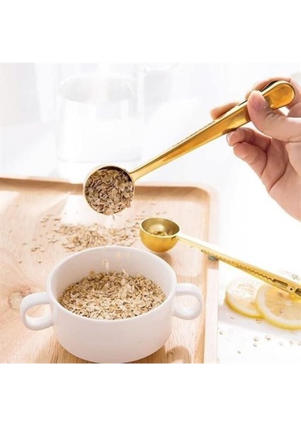 Buffer Kahve Ölçü Kaşığı Gold Renkli Paslanmaz Çelik Modern Tasarım 1 Adet modelleri