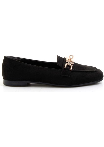 Siyah Kadın Loafer Ayakkabı K01641022572