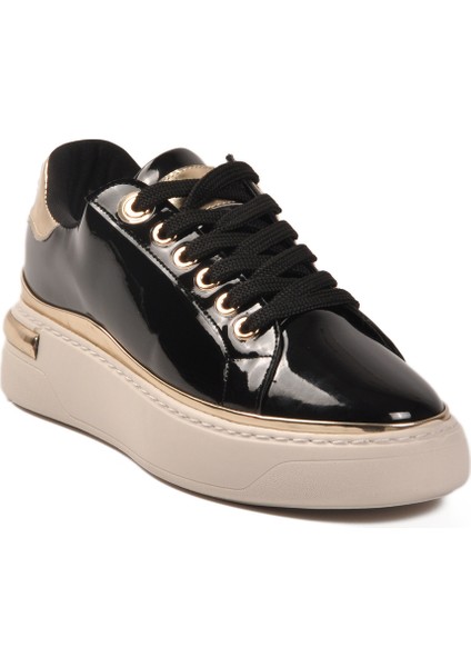 Siyah Rugan Bağcıklı Kadın Sneaker fırsatları