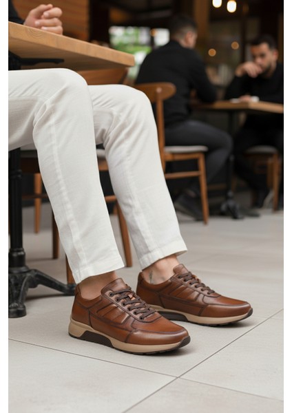 Taba Hakiki Deri Erkek Casual Ayakkabı modelleri