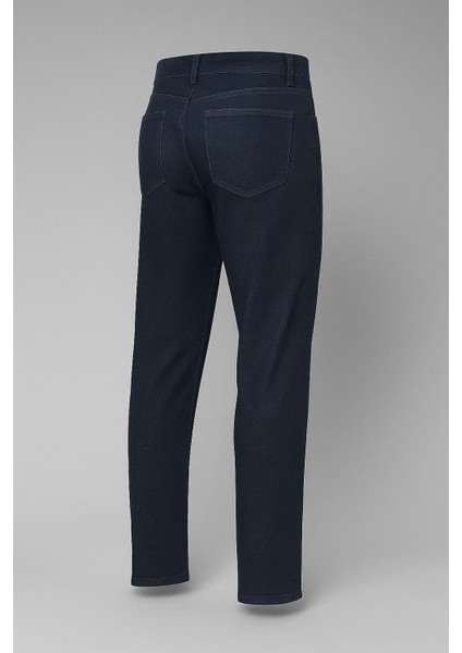 Erkek Yüksek Bel Bol Paça Lacivert Kot Pantolon modelleri