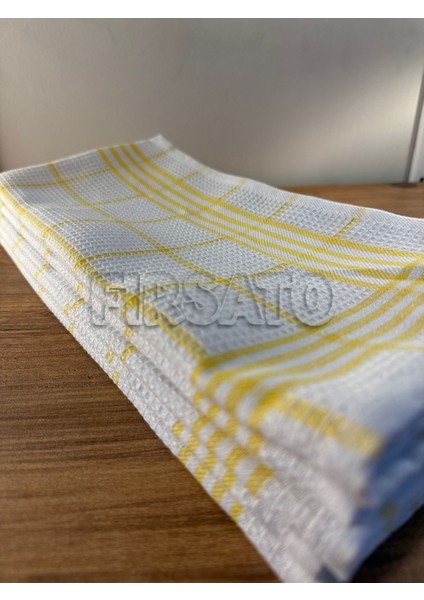 Çizgili Petek Dokulu Mutfak Havlusu| Beslenme Örtüsü | Kurulama Bezi – 50X70CM (5’li Paket) fiyatları