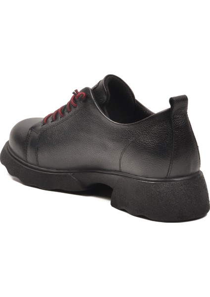 Siyah Hakiki Deri Kadın Casual Ayakkabı fırsatları