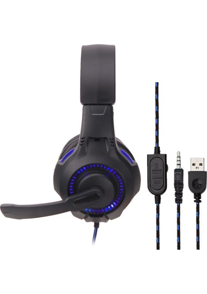 Öğrenci Aydınlık Siber Kulaklık Ps45 Oyun Kulaklığı Kablolu Bilgisayar Kafa Bandı Kulaklığı (Yurt Dışından)