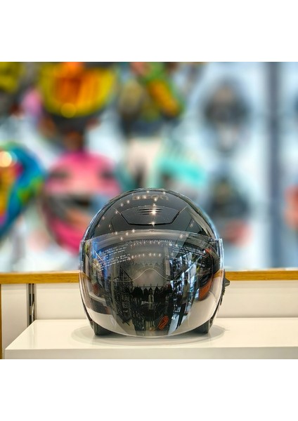 B-210 Çenesiz Vizörlü Yazlık Kask Siyah fırsatları