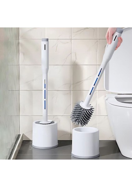 Deterjan Hazneli Silikon Tuvalet Fırçası