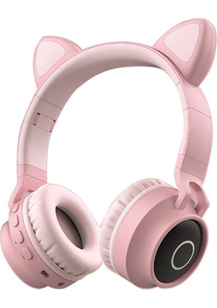 Sıcak Satış Kedi Kulaklı Internet Ünlü Işıklı Bluetooth Kulaklık Başa Takılan Cep Telefonu Kablosuz Katlanabilir Kart Kulaklık (Yurt Dışından)