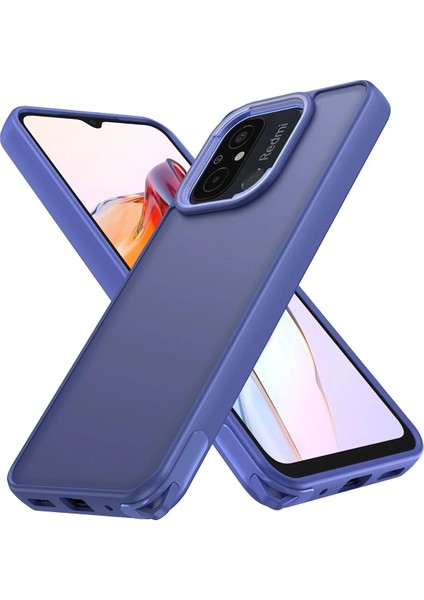 Xiaomi Redmi 12C Kılıf Elegant Kapak - Açık MAVI-(5796)