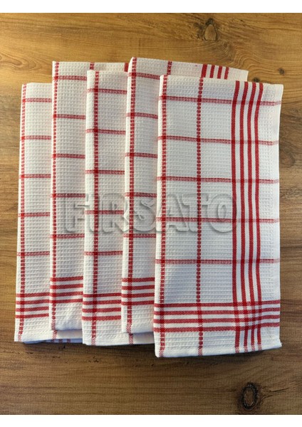 Çizgili Petek Dokulu Mutfak Havlusu| Beslenme Örtüsü | Kurulama Bezi – 50X70CM (5’li Paket) fırsatları