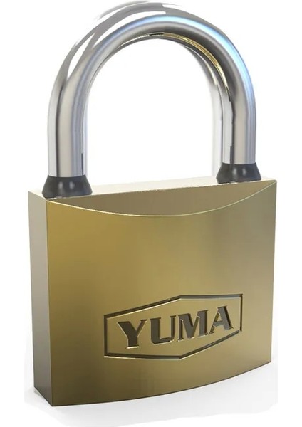 Yuma Sarı Kaplama Döküm Kısa Asma Kilit 32MM