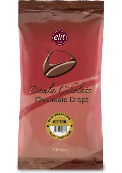 Bitter Damla Çikolata 1kg Glutensiz