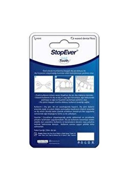 Smiley Diş İpi 50 m 6'lı Pratik Ağız Bakımı için Kaygan Yüzey Teknolojisi