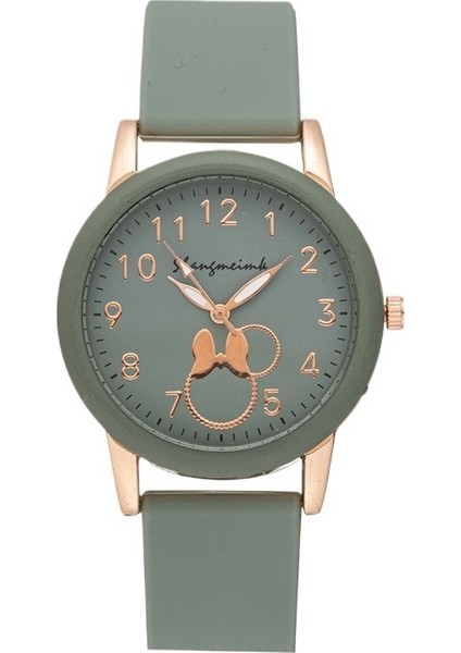 Yeni Okul Sezonu Çocuk Tavşan Deseni Silikon Küçük Taze Öğrenci Kuvars Saat Basit Ve Şık (Yurt Dışından)