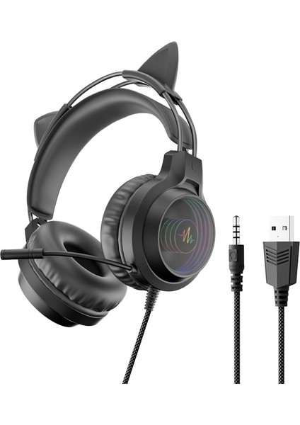 Cep Telefonları Ve Bilgisayarlar Için Evrensel Rgb Işıklı Başa Takılan Kablolu Stereo Tavuk Yiyen Oyun Kulaklığı (Yurt Dışından) fiyatları