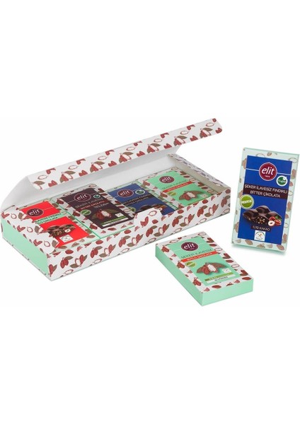 Şeker İlavesiz ve Prebiyotik Çikolata 60g 8li Set Glutensiz fiyatları