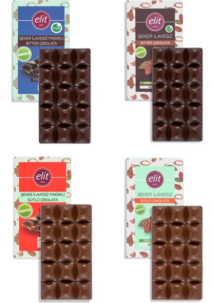 Şeker İlavesiz ve Prebiyotik Çikolata 60g 8li Set Glutensiz modelleri