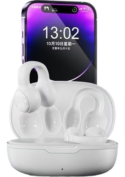 Üst Düzey Bluetooth Kulaklık Klipsli Kablosuz Kulaklık Bluetooth Kablosuz Yüksek Ses Kalitesi Uzun Bekleme Süresi Akıllı Gürültü Azaltma (Yurt Dışından)