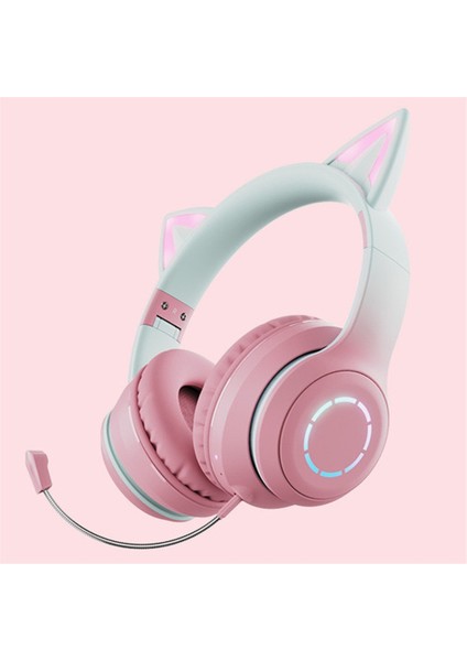 Yeni Çok Satan Bluetooth Kulaklık Başa Takılan Ağır Bas Degrade Renkli Cep Telefonu Kablosuz E-Spor Oyun Kulaklığı Evrensel (Yurt Dışından)