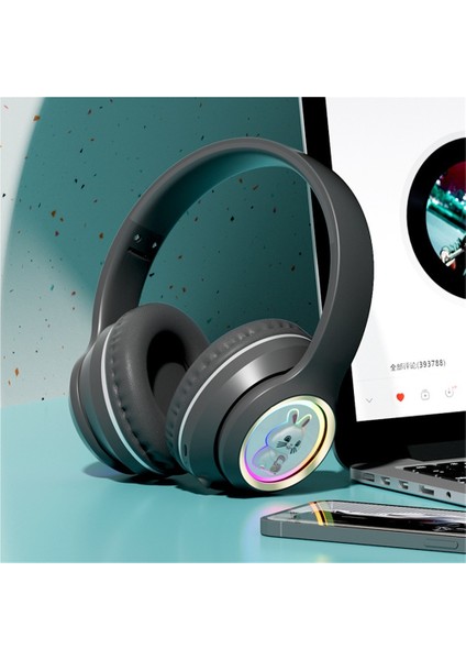 Yeni Işıklı Uzay Kapsülü Bluetooth Kulaklık Başa Takılan Yüksek Değerli Cep Telefonu Kablosuz Oyun Kulaklığı Evrensel (Yurt Dışından)