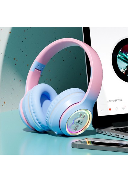 Yeni Işıklı Uzay Kapsülü Bluetooth Kulaklık Başa Takılan Yüksek Değerli Cep Telefonu Kablosuz Oyun Kulaklığı Evrensel (Yurt Dışından)