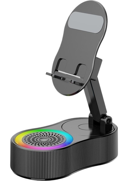 Endüksiyonlu Cep Telefonu Tutucu Güç Bankası Bluetooth Hoparlör Masaüstü Canlı Ses Noktası (Yurt Dışından)