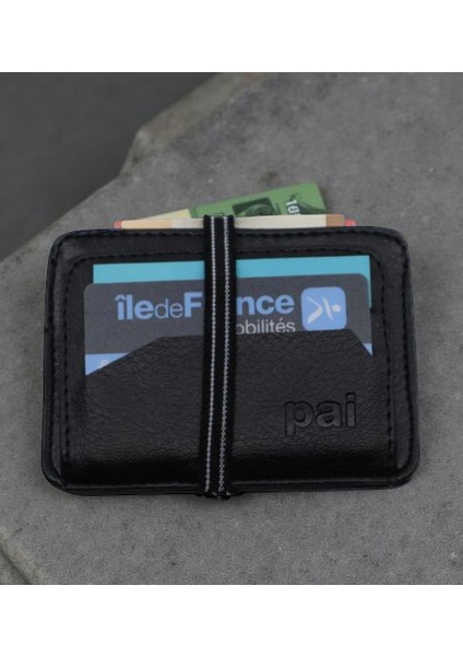 Minimalist Siyah Kredi Kartlık – Şık, Dayanıklı ve Ince Tasarım Cüzdan-Lastikli modelleri