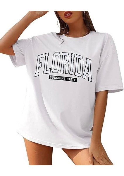 Bisiklet Yaka Baskılı T-Shirt - Beyaz fırsatları