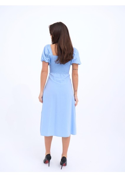 5948 Elbise-Mavi fiyatları