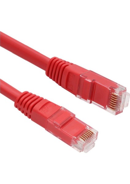 NP611B-R-5.0 Cat6 5.0mt Kırmızı Utp Patch Kablo