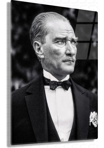 Gazi – Mustafa Kemal Atatürk – Ata Sözü Cam Tablo