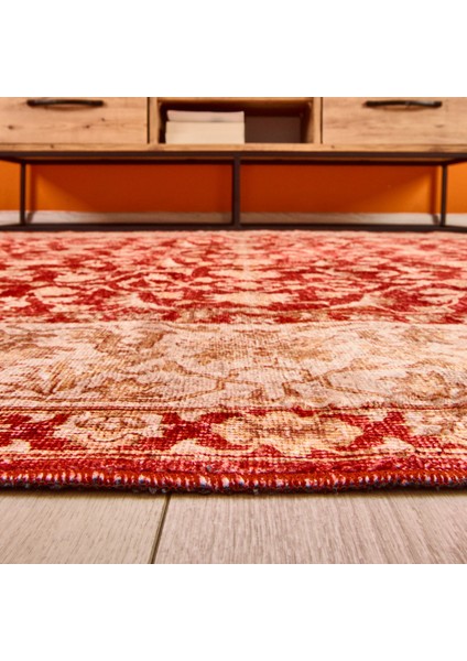 Soft Sultan Afgan Desenli Halı - Kırmızı - 160X230 cm fiyatları