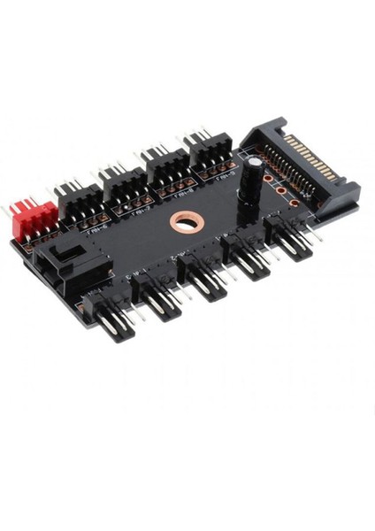 4-3 Pinli Fan Çoklayıcı Hub Pwm Fan Kontrolcüsü 10 Port 12V Pc Fan Çoklayıcı fırsatları