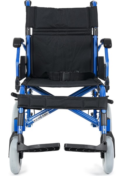 DM-337 45CM Mavi Alüminyum Özellikli Transfer Tekerlekli Sandalye modelleri