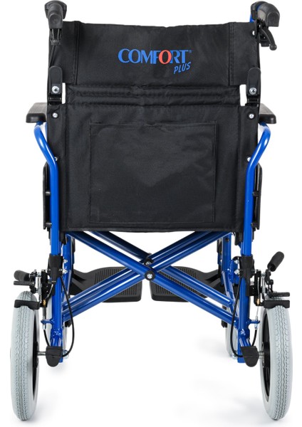 DM-337 45CM Mavi Alüminyum Özellikli Transfer Tekerlekli Sandalye fırsatları