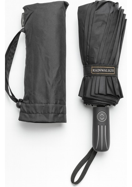 Premium Katlanır Şemsiye 3 Katlı Fiber Gövde 16 Telli Tam Otomatik Mekanizma 100 cm Çap modelleri