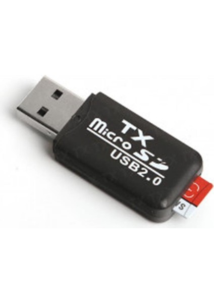 Tx UCR204 USB 2.0 Microsd Kart Okuyucu - Siyah