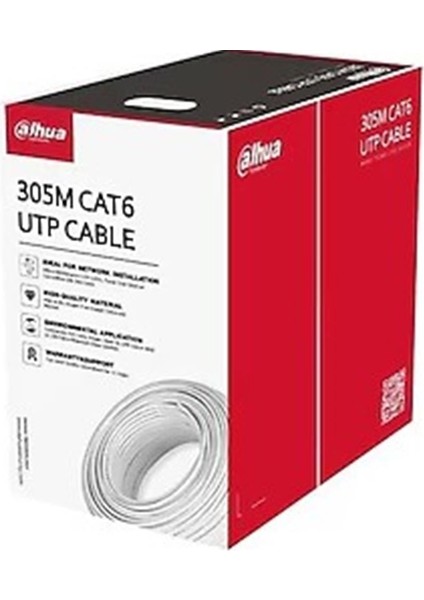DH-PFM920-6UN Cat6 Utp Dış Mekan Siyah 305 Metre
